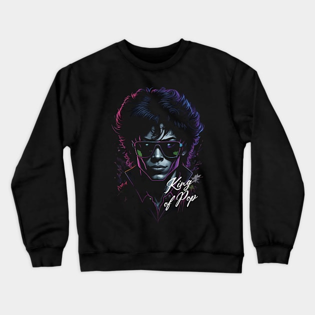 King of Pop Crewneck Sweatshirt by By_Russso